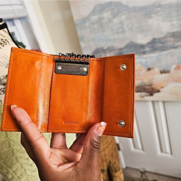 VTG Jacquard Brocade Abstract Stripe Wave Textile Wallet. - Picture 7 of 15